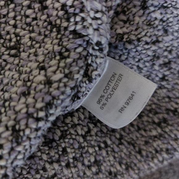 J. Jill Pure Jill Heathered Purple Kimono Sleeve Boxy Lightweight Sweater Top - Picture 14 of 15